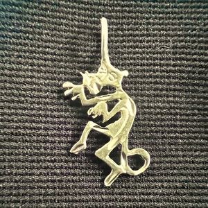 14k gold Pink Panther charm pendant, Rare